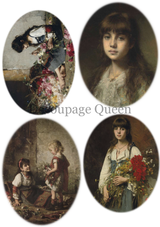Dainty and the Queen - Alexei Harlamoff Pintings 0464